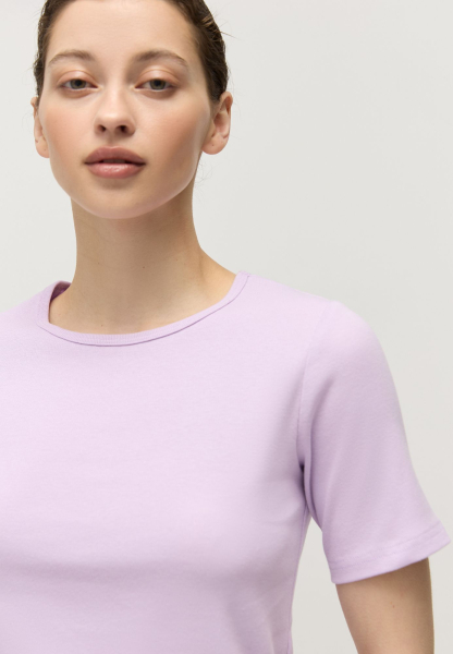 Футболка облегающая AROUND, цвет: Лиловый, 219_102C03 купить онлайн