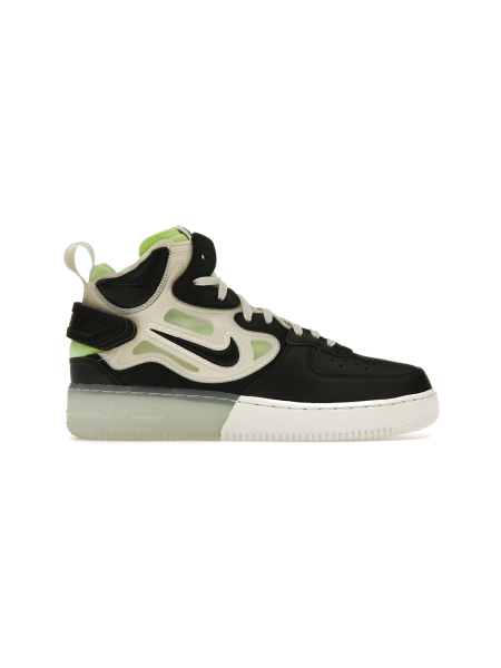 Кроссовки Nike Air Force 1 Mid React Black Neon shvetsov store, цвет: black neon DQ1872-100 |новая коллекция купить онлайн