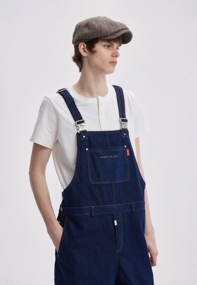 Джинсовый комбинезон SORRY, I’M NOT, цвет: синий,  купить онлайн