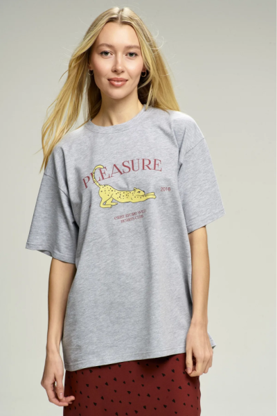 Футболка Pleasure Grey Melange