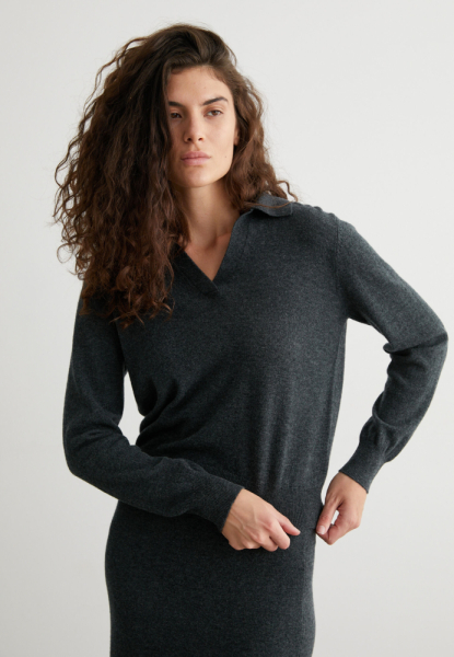 Джемпер с воротником кашемировый Norma