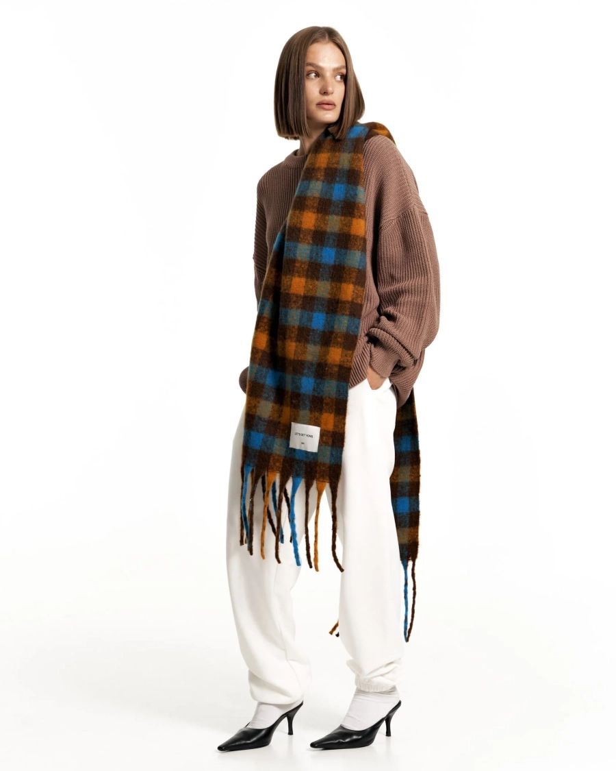 Шарф Y MUSTARD YONS, цвет: горчичный YO-292 купить онлайн