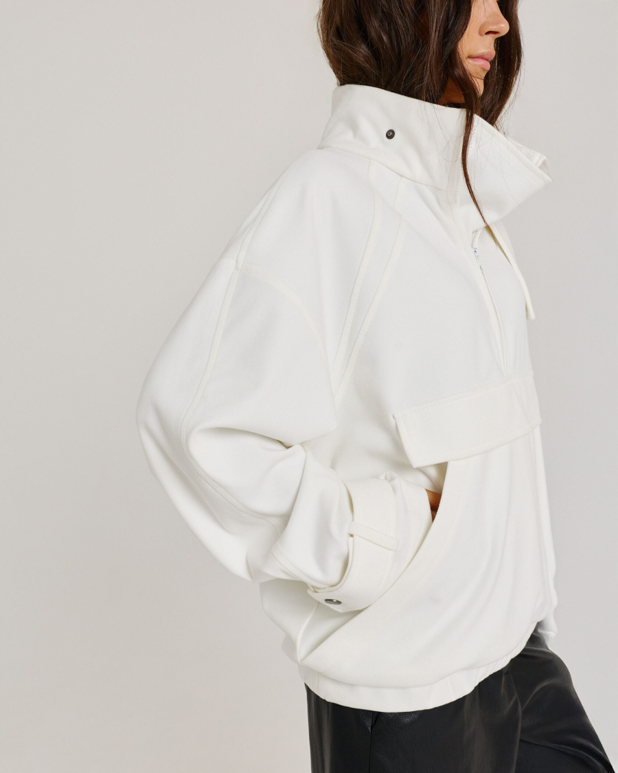 Анорак из фланели MILK Anmuse, цвет: молочный, AN25W205 купить онлайн