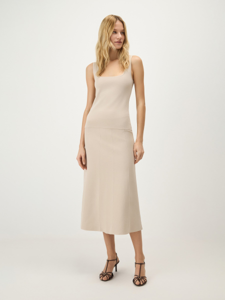 Топ с квадратным вырезом Conso, цвет: бежевый, KM 260715 - светло-бежевый купить онлайн