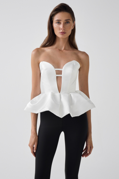 Топ-корсет из тафты