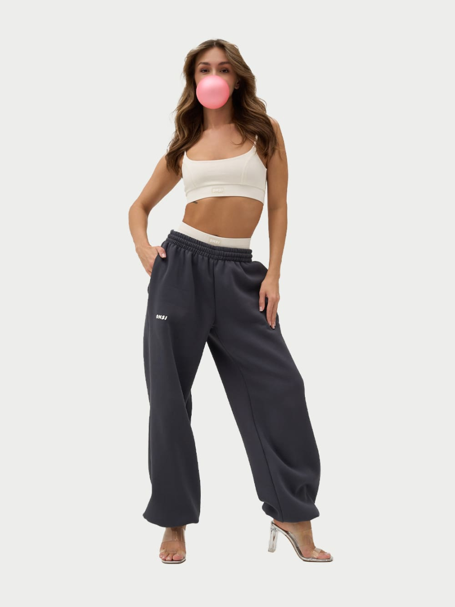 Брюки с застежкой с начесом ONSI, цвет: Graphite,  купить онлайн