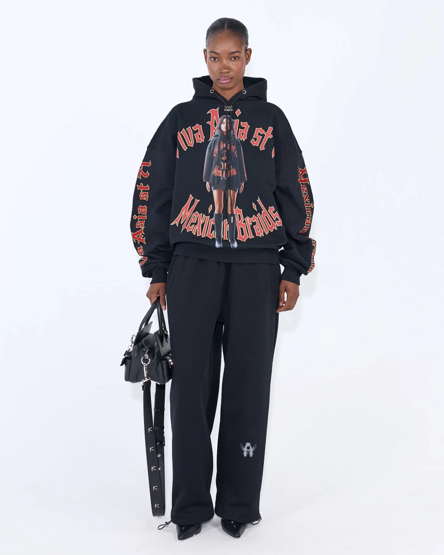 Худи MEXICAN BRAIDS BLACK ASIA ST 71, цвет: Черный, Ast71.hood-braid-black купить онлайн