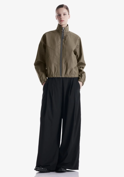 Бомбер из экокожи KRAKATAU, цвет: мох, Qw519A-515 купить онлайн