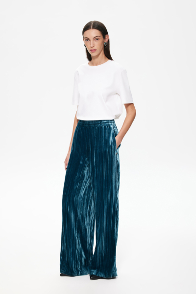 Бархатные брюки DREAMS BY ALENA AKHMADULLINA, цвет: зеленый, 225102080204342/807000 купить онлайн