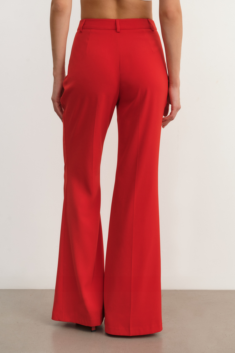 Брюки клеш Mollis, цвет: красный, 16-06-3399/2 купить онлайн