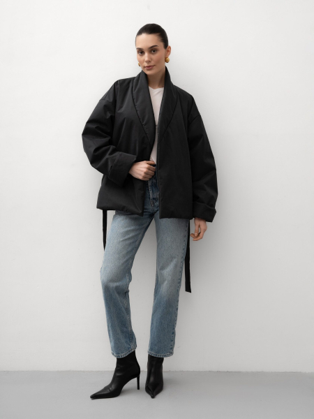 Куртка кимоно с поясом TRES, цвет: серый, НФ-00002713 купить онлайн