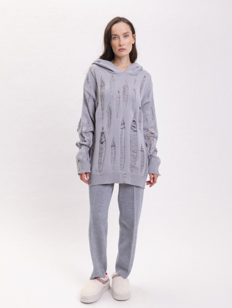 Худи Grunge CREATORÉ, цвет: серый, 05-CT03072/11 купить онлайн