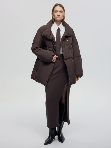 Пуховик RUTH ANNA PEKUN, цвет: коричневый, 12.2572.700 купить онлайн