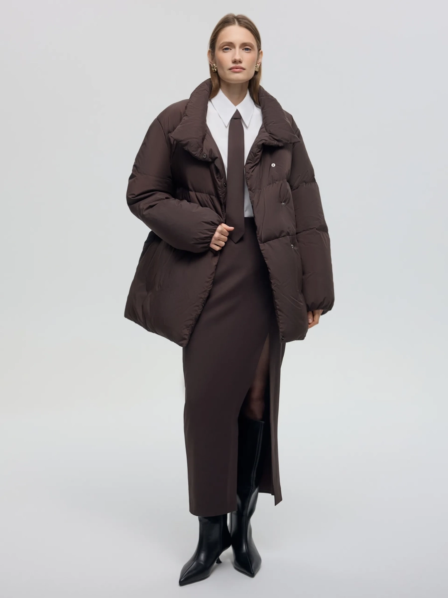 Пуховик RUTH ANNA PEKUN, цвет: коричневый, 12.2572.700 купить онлайн