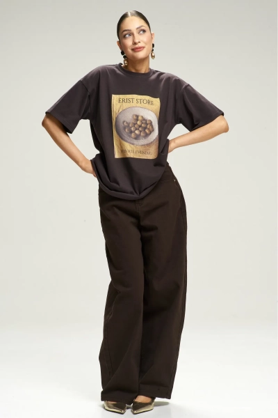 Джинсы BAGGY Brown Erist store, цвет: коричневый, НФ-00001481 купить онлайн