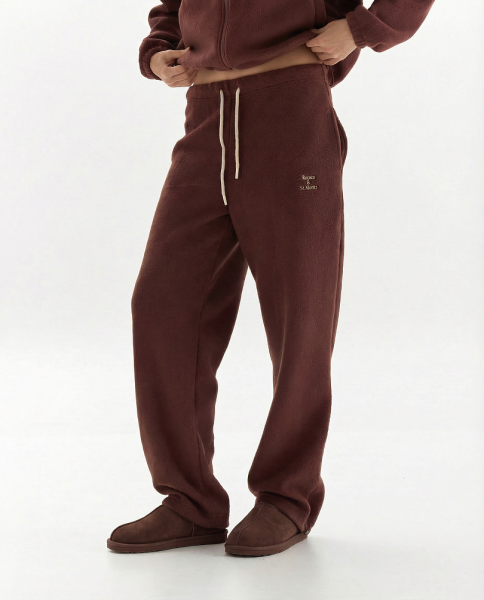 Брюки из трикотажа teddy Alpine Ricoco, цвет: шоколадный, 7026/2 купить онлайн