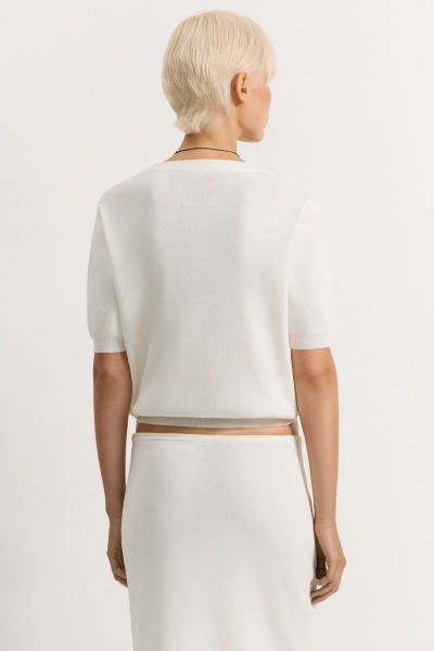 Футболка из 100% вискозы TOPTOP, цвет: молочный, TT.027.17566.120 купить онлайн