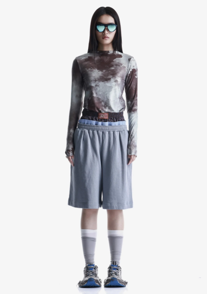 Удлинённые шорты из джерси