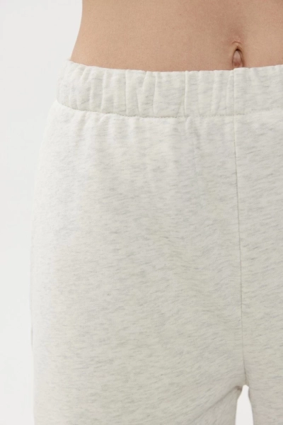 Брюки трикотажные из хлопка Daisyknit, цвет: Светло-серый,  купить онлайн