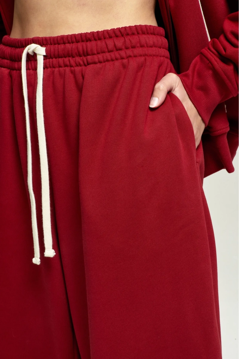 Джоггеры Oversize Wine Erist store, цвет: Бордовый, НФ-00002842 купить онлайн