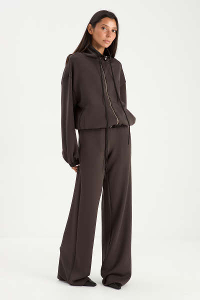 Костюм (джемпер на молнии + брюки) MIA AIM, цвет: коричневый, MIA628 купить онлайн