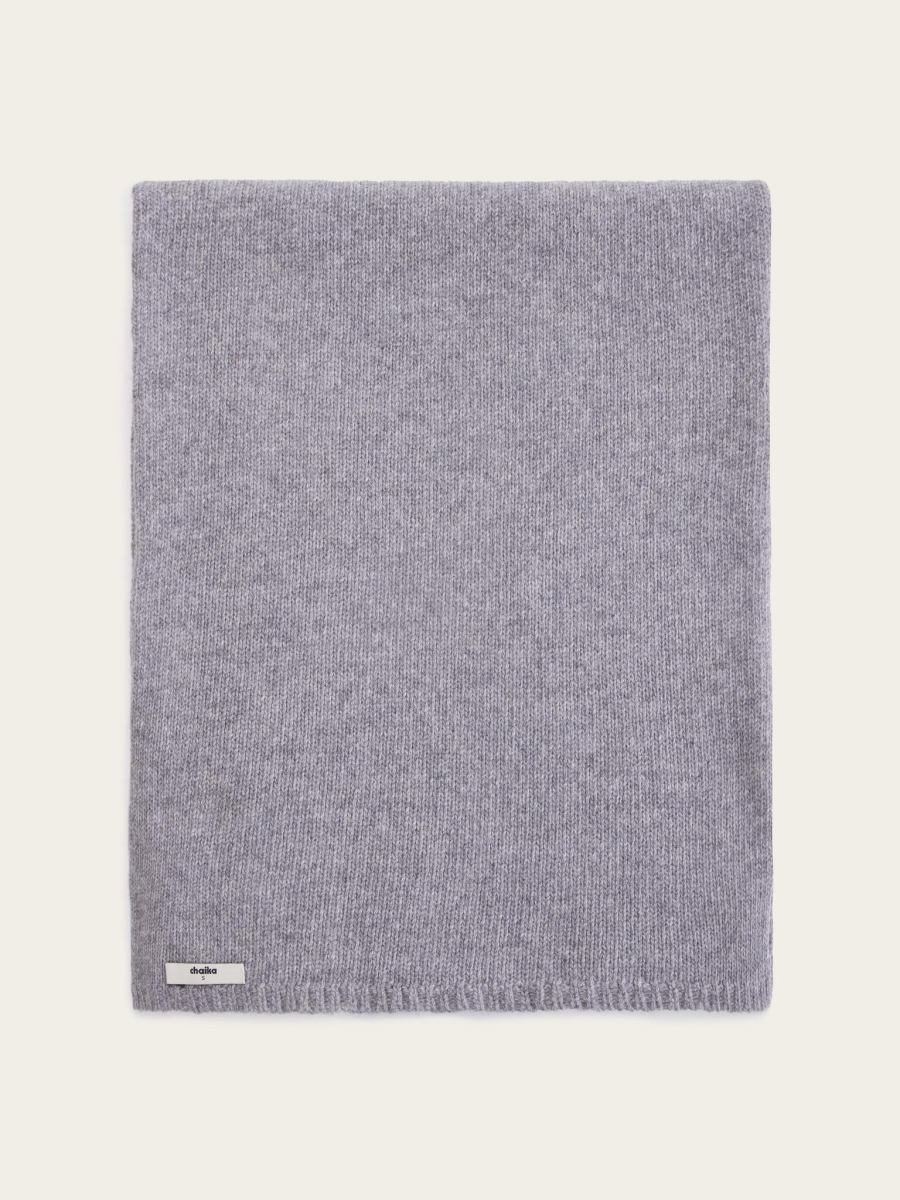 Шарф из шерсти мериноса и кашемира Chaika, цвет: графитовый AW25SF02-14 купить онлайн