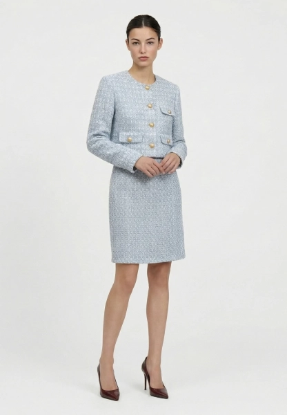 Юбка из твида REFERT, цвет: голубой, 07-4216/1-2511 купить онлайн