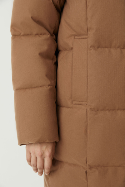 Полупальто утепленное Charmstore, цвет: коричневый, 506-16990-550 купить онлайн