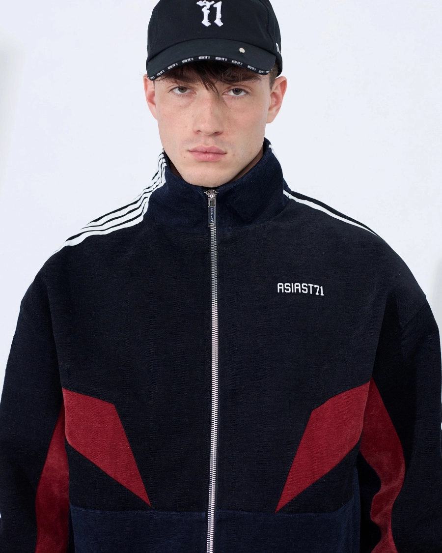 Олимпийка из велюра с лампасами ASIA ST 71, цвет: синий,  купить онлайн