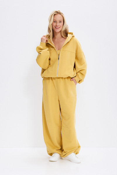 Олимпийка из бархатистого хлопка ABDA, цвет: сафари, 912605701470 купить онлайн