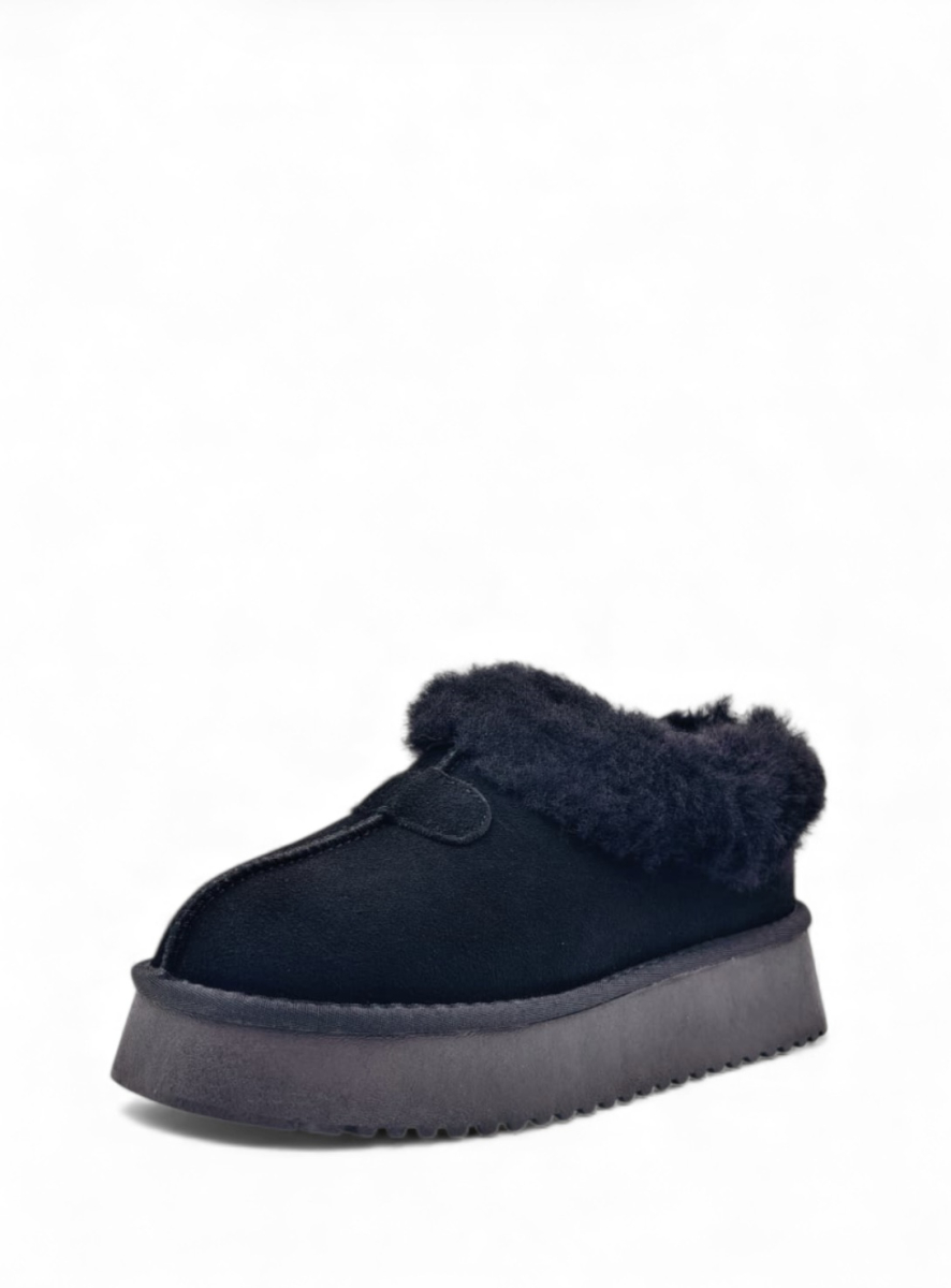 Угги из натуральной замши GRANDERA, цвет: Черный  купить онлайн