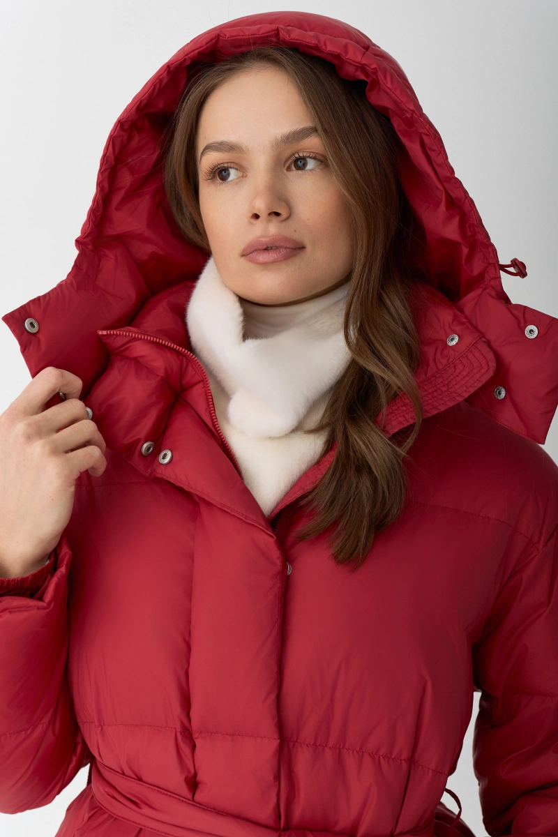Куртка с наполнителем из пуха и пера Ricoco, цвет: красный, 5008/5 купить онлайн