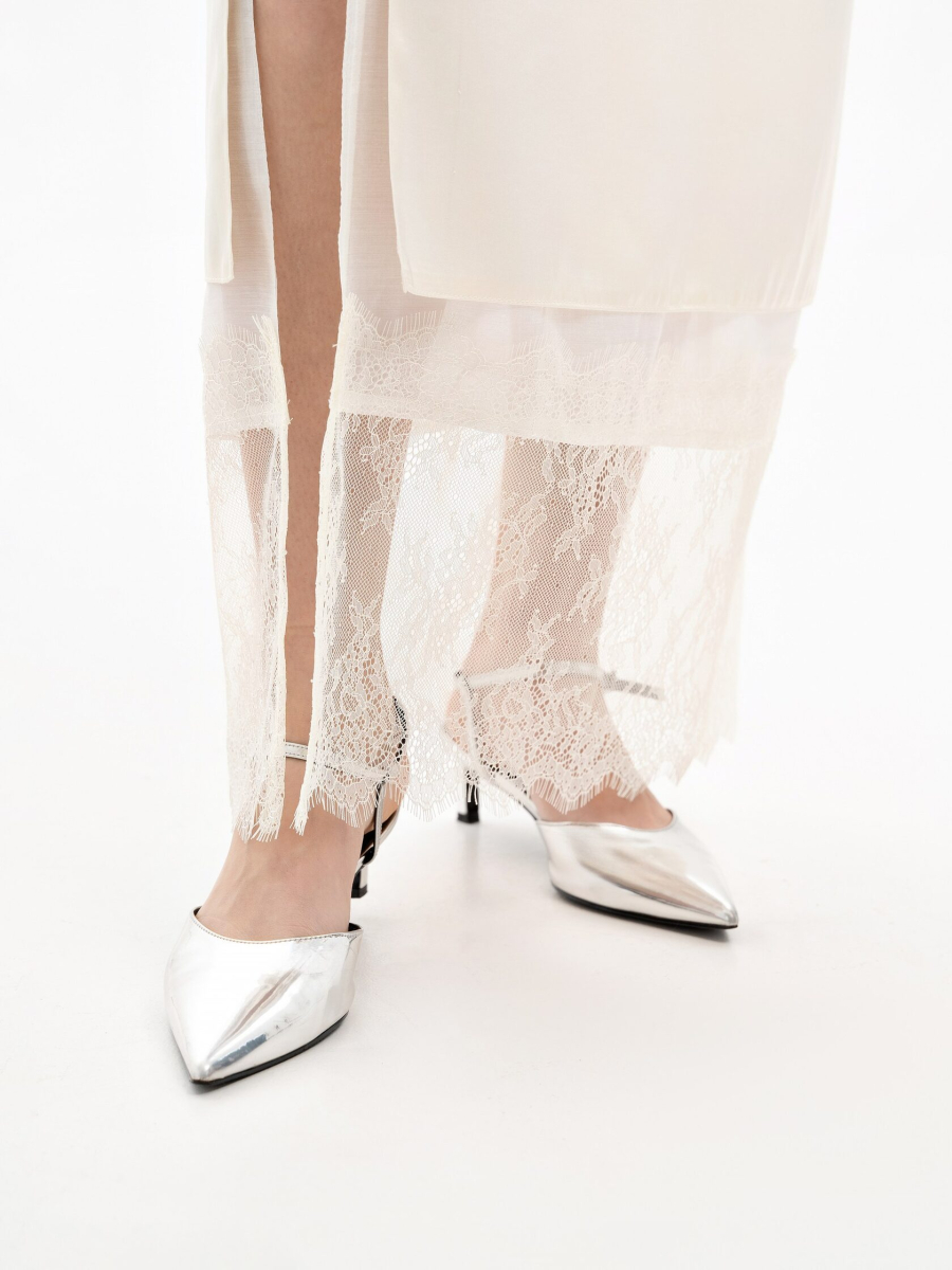 Юбка с кружевом