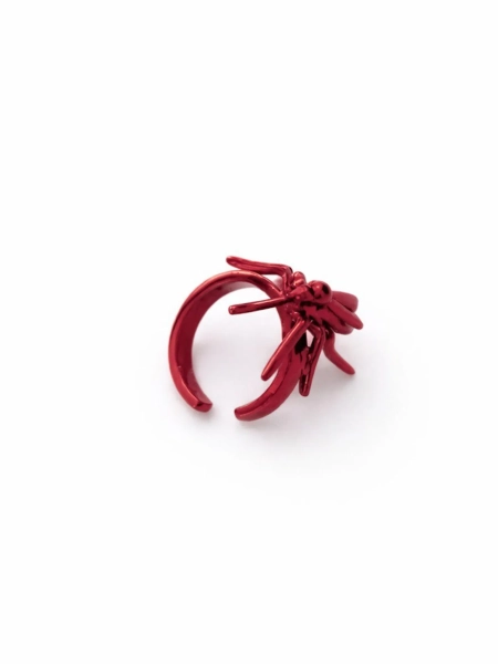 Серебряная серьга-кафф «Влюбленный Василий» мини SBLESKOM, цвет: бургунди, 122163 купить онлайн