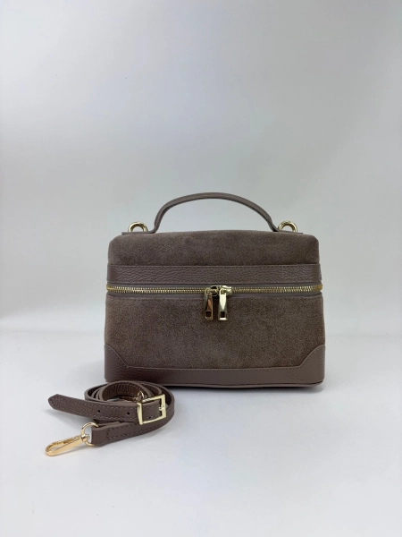 Сумка JENNA MEDIUM brand salad, цвет: stacey suede cappuccino J-704-PHR 7881 купить онлайн