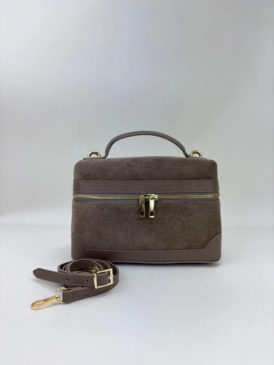 Сумка JENNA MEDIUM brand salad, цвет: stacey suede cappuccino J-704-PHR 7881 купить онлайн