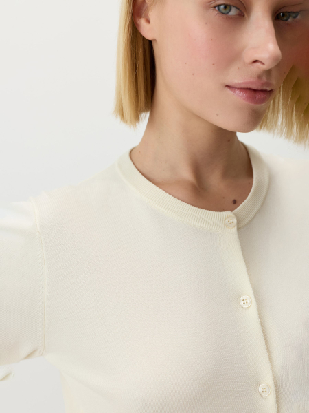 Укороченный кардиган Conso, цвет: молочный, KCM 260757 - молочный купить онлайн