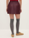 Юбка кожаная Chaika, цвет: винный AW25SK03-66 |новая коллекция купить онлайн