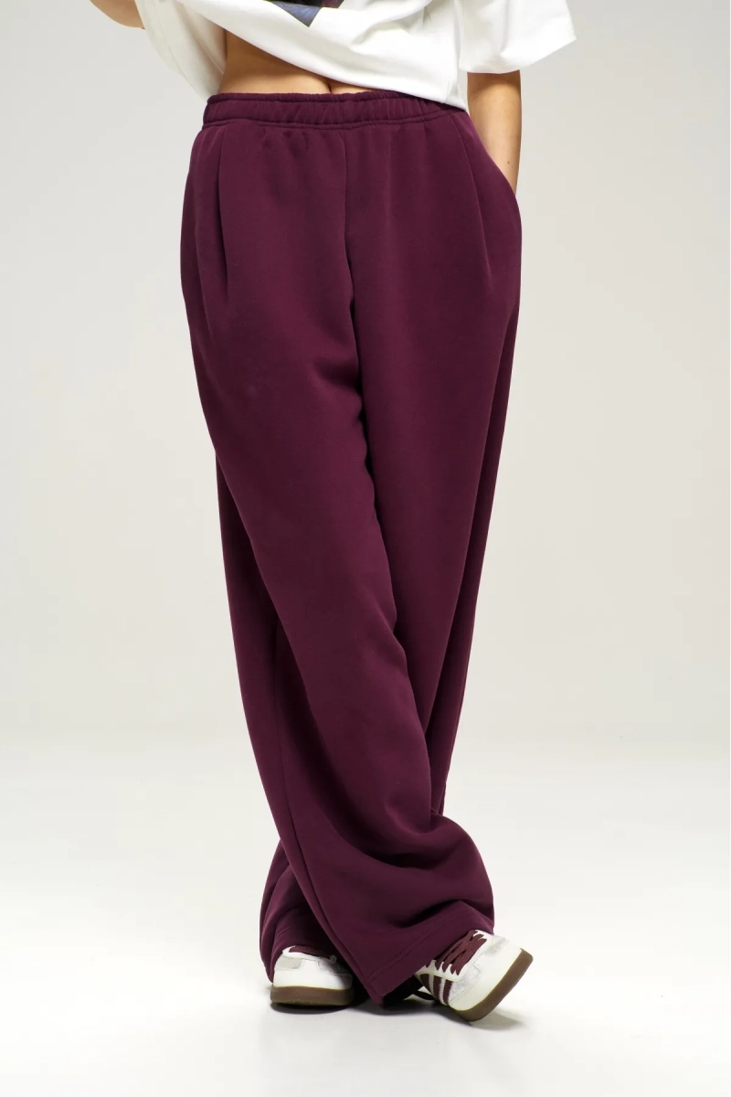 Брюки с начесом Plum Erist store, цвет: сливовый, НФ-00003020 купить онлайн