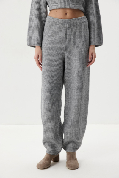 Брюки O-силуэта с шерстью