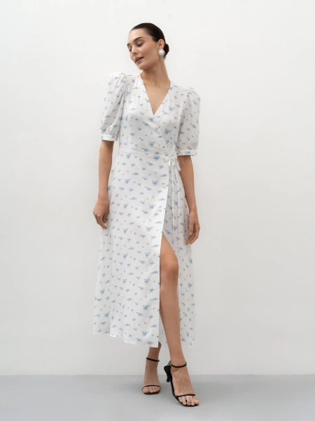 Платье с цветочным принтом TRES, цвет: молочный, НФ-00002756 купить онлайн