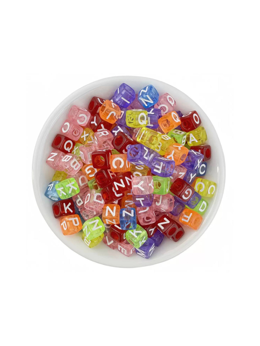 Набор для кастомизации квадратные бусины 100 шт