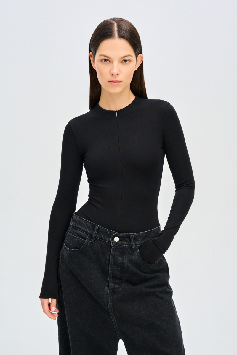 Боди на молнии FW 24/25 Label .B, цвет: black, Tp.08.1.7039BLC купить онлайн