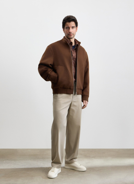 Прямые брюки из испанского хлопка