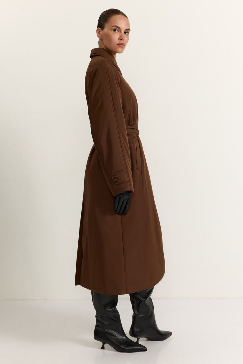 Утепленное пальто TOPTOP, цвет: коричневый, TT.043.17956.700 купить онлайн