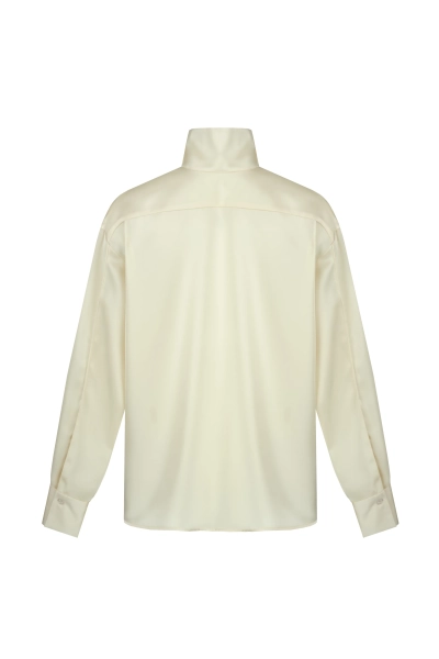 Блуза наоборот Shtripling, цвет: белый, SHRUB007MLK купить онлайн