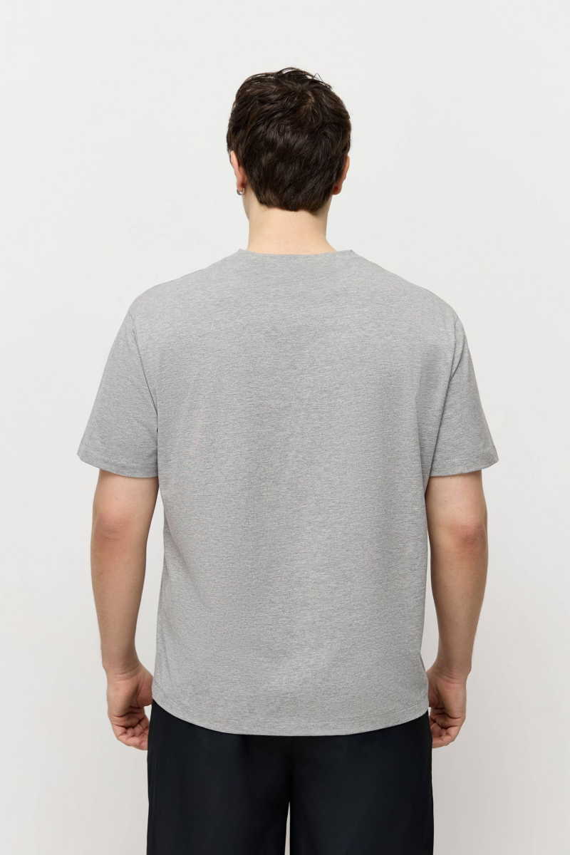 Футболка для него и для нее AROUND, цвет: серый меланж, 219_134MCL01 купить онлайн