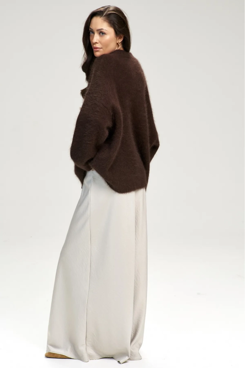 Юбка-годе атласная Ivory Erist store, цвет: бежевый, НФ-00003141 купить онлайн