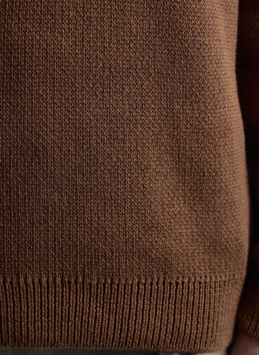 Свитер жаккардовый ALL WE NEED, цвет: коричневый, 2603M3517-19 купить онлайн