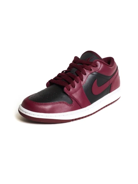 Кроссовки женские Air Jordan 1 Low "Black Maroon" NKDADDYS SNEAKERS, цвет: Бордовый DC0774-006 купить онлайн